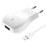 СЗУ OLMIO USB, 1.2А, +lightning кабель