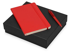 Подарочный набор Moleskine Indiana с блокнотом А5 Soft и ручкой (красный)