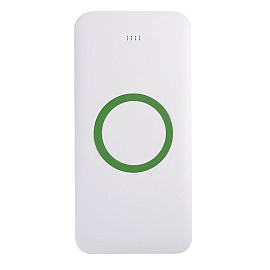 Беспроводное зарядное устройство SATURN (8000mAh) (Зелёный; Белый)