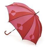 Зонт женский трость Lulu Guinness Fulton, модель L720-2678 50Red50Pink