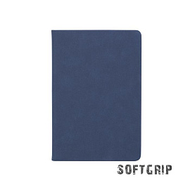 Ежедневник недатированный "Флоренция"с покрытием SOFT GRIP, формат А5, цвет чёрный (Синий)