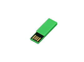 Флешка - скрепка 16 Гб.Оранжевый, USB2.0 (Зелёный)