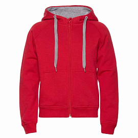 Толстовка STAN17J (Красный; серый)