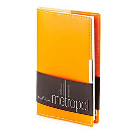 Еженедельник недатированный METROPOL (АР), формат A6 (Оранжевый)
