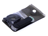 USB-Flash накопитель (флешка) из алюминия с прозрачными пластиковыми вставками, модель 014, объем па