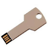 USB-Flash накопитель "KEY" в виде ключа,  4 Gb, стального цвета
