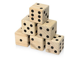 Деревянная игра в кости, XL "Dice" (Натуральный)