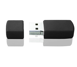 Флешка PVC027 с чипом 128 гб. USB 2.0 (чёрный)
