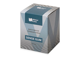 Вакуумная термокружка «Sense Gum», непротекаемая крышка, soft-touch (Синий)