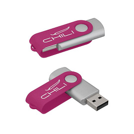 Флеш-карта "Vostok", объем памяти 16 GB, с покрытием soft touch, цвет чёрный (Фуксия)