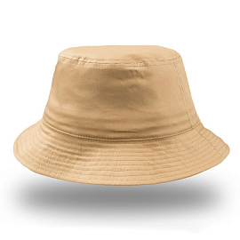Панама BUCKET COTTON 180 черная (Бежевый)