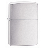 Зажигалка ZIPPO Armor c покрытием Brushed Chrome, серебристая матовая