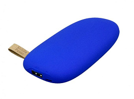Универсальное зарядное устройство power bank "Large stone" в форме камня, с покрытием SOFT TOUCH, 52 (Синий)