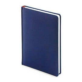 Ежедневник недатированный VELVET (АР), формат A5, белая бумага, цвет чёрный (Тёмно-синий)