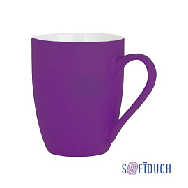 Кружка "Trend", с покрытием SOFT TOUCH, 320 мл, цвет чёрный (Фиолетовый)