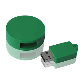 Флешка PVC045 с чипом 16 гб. USB 2.0 (Зелёный)