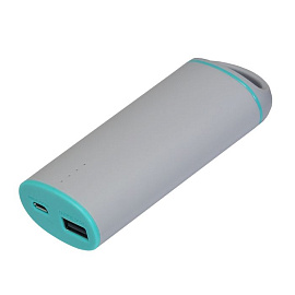 Внешний аккумулятор, Travel Max PB, 4000 mAh, пластик, покрытие-soft touch, в подарочной коробке (Бирюзовый; Серый)