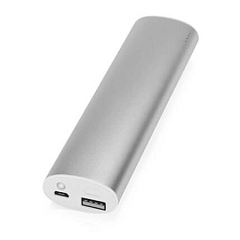 Портативное зарядное устройство "Спайк", 8000 mAh, цвет черный (Серебряный)