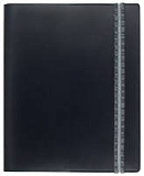 Книга для записи Lediberg, блок 740, коллекция Open Design, кожа, на резинке, размер 168х220 мм