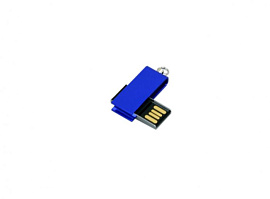Флешка мини 64 Гб.Серебряный, USB2.0 (Синий)