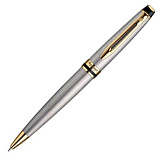 Шариковая ручка Waterman Expert 3, цвет: Stainless Steel GT, стержень: Mblue