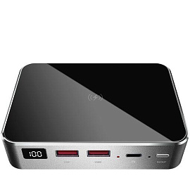 Prestigio Graphene PD PRO, powerbank быстрой зарядки, 20000 мАч (серебряный; чёрный)