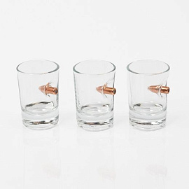 Рюмка "Shot"  с пулей, 40мл (Прозрачный)