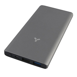 Зарядное устройство Charcoal 10MPQ, 10000 mah (Серебряный)