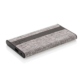Зарядное устройство в тканевом корпусе, 4000 mAh (Серый; Чёрный)