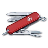 Нож-брелок VICTORINOX Signature, 58 мм, 7 функций, красный