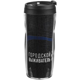 Стакан «Городской выживатель», неон - 350 мл (Чёрный)