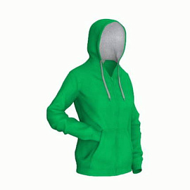 Толстовка женская 17W Style Woman (Зелёный; Серый)