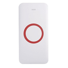 Беспроводное зарядное устройство SATURN (8000mAh) (Красный; Белый)