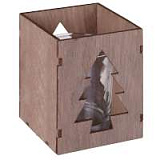 Подсвечник Wood, с изображением елочки
