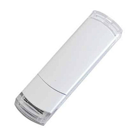 Корпус USB-Flash накопитель (флешка) "ORDO - New", 4 Gb, алюминиевый корпус, пластиковые вставки (Серебряный)