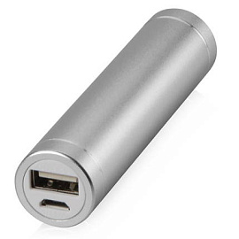 Портативное зарядное устройство "Олдбери", 2200 mAh (Серебряный)