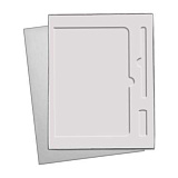 ПОДАРОЧНАЯ КОРОБКА под еж-к А5+ручка+флешка, серая, 280*210 мм