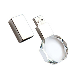 Флешка Diamond 16 Гб - Красный PP. USB 2.0 (Белый)