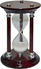 Часы песочные, Linea del Temp (Коричневый; Серебряный)