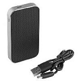 Беспроводная Bluetooth колонка microSpeaker, темно-серебристая