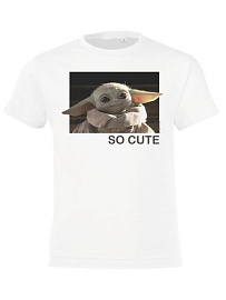 Футболка детская Baby Yoda (Белый)