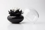 Контейнер для хранения ватных палочек lotus черный