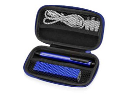Набор "Бэтони", аккумулятор 2200 mAh, провод USB, шариковая ручка, цвета чёрный/белый/серебристый (Синий; Чёрный; Белый)