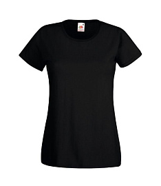 Футболка FOTL Lady-Fit Valueweight T (чёрный; XXL)