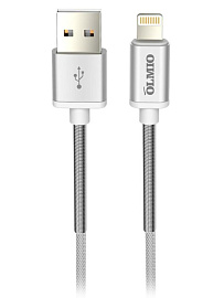 Кабель USB 2.0 -  2.1A, Белый, OLMIO (Белый)