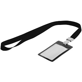 Карман для бейджа с лентой Staff (чёрный)