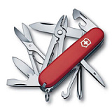Нож перочинный VICTORINOX Deluxe Tinker, 91 мм, 17 функций, красный
