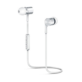 Наушники беспроводные OLMIO "BTE-05", Bluetooth, white ()