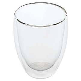 Стакан с двойными стенками Glass Big Bubble, объём 380 мл (Прозрачный)